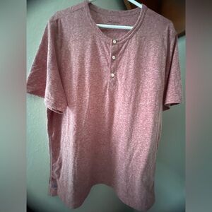 Untuckit short Sleeve Mens T- Shirt XL Pink Heather Cotton Blend tees